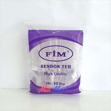 Sendok Teh Plastik Bening FIM isi 50