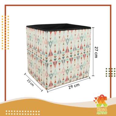 NA Storage Box Organizer Motif / Kotak Penyimpanan Multifungsi / Storage Stool INDIAN
