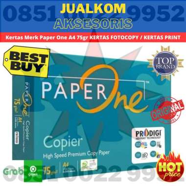 Kertas Merk Paper One A4 75gr / KERTAS FOTOCOPY / KERTAS PRINT / 75 A4