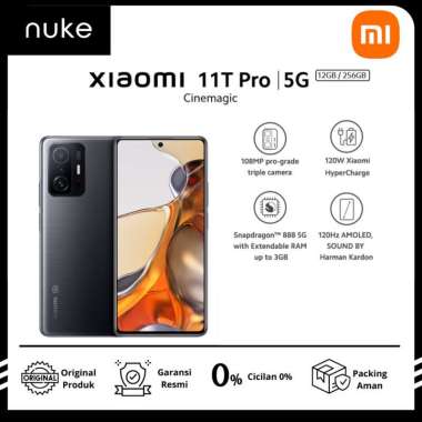 XIAOMI 11T Pro 12+256GB Snapdragon Layar 6.67 Smartphone Android HP Grey