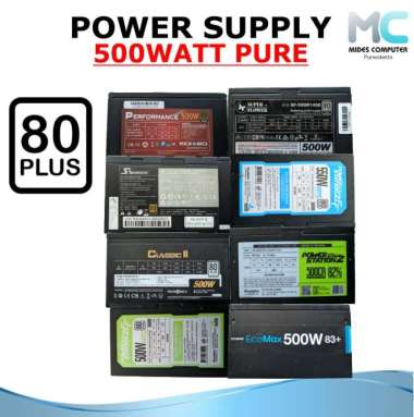 PSU Power Supply 500 W Watt Pure 80+ 80 plus