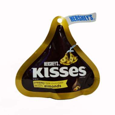 HERSHEY KISSES MILK CHOCOLATE ALMONDS 36 GR