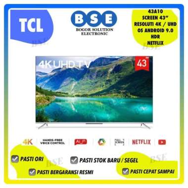 Led tv android 43 inch // Tcl 43a10 android 9.0 tv 43 4K Netflix Wifi