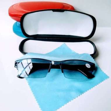 Kacamata Baca Kacamata /Baca Plus frame lentur full rimeless +2.75 Hitam