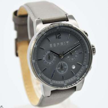 ESPRIT ES1G025L0045 - Jam Tangan Pria Kulit Original - Gray
