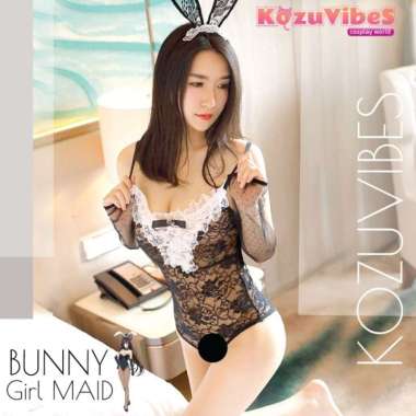 Kozuvibes Cosplay Sexy Uniform Seragam Gadis Kelinci Bunny Girl Mia