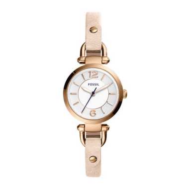 Fossil Georgia Mini Three-hand Blush Leather ES-4340 Jam Tangan Wanita