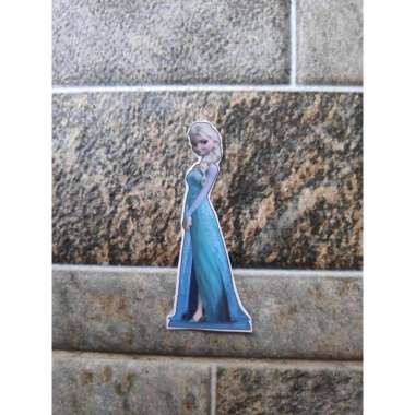 Stiker Vinyl Karakter Elsa Frozen Case HP Motor Spion Helm Laptop Buku