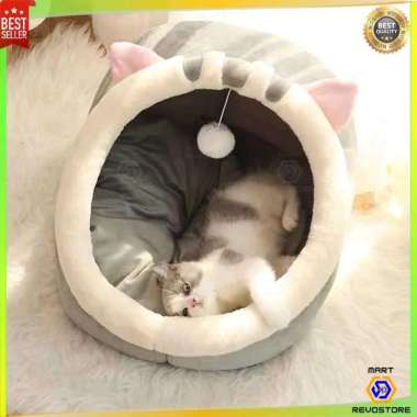 Tempat Tidur Kucing Keranjang Tenda Anjing Hewan Peliharaan Cat House
