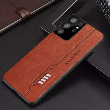 CASE KULIT SAMSUNG S21 / S21 PLUS CASING KAIOUYUE DESAIN ORIGINAL S21 PLUS Cokelat