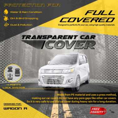Body Cover Sarung Mobil Plastik KARIMUN WAGON R Tebal Anti Air WATERPROOF