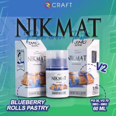 Nikmat V2 Blueberry Puff Pastry Rolls Cream 60ml 3mg