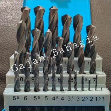 Mata Bor Besi Set 25pcs HSS 1mm - 13mm