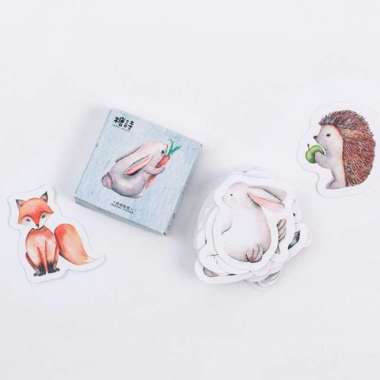 Sticker Deco Sticker Journal Scrapbook Stiker Diary Stiker Kelinci kelinci