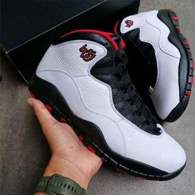 Air Jordan 10 Retro Double Nickel || black white red orlando