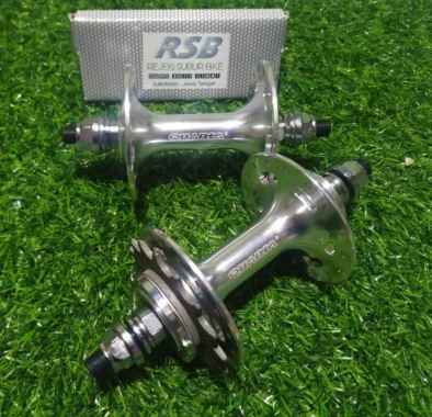 Hub Sepeda fixie 32H sealed bearing Plus COG fixed gear BMX Quanta SILVER