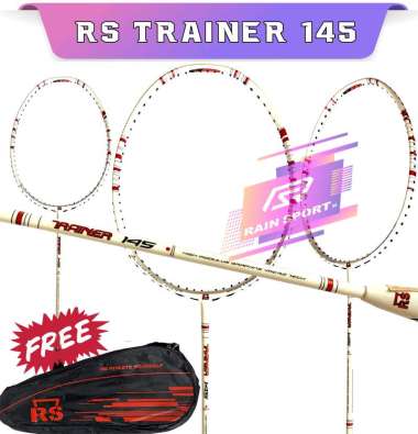 Raket Badminton Rs Trainer / Training 145 gram Original raket dan tas