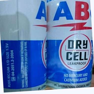 ( 2 PCS ) ABC Batrei Besar Batu Baterai ABC