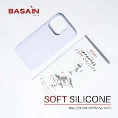 Casing iPhone 13 Pro Case Soft Silicone BASAIN Original - Sierra Blue