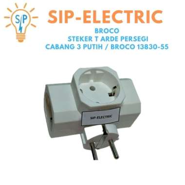 BROCO STEKER T ARDE PERSEGI CABANG 3 PUTIH / BROCO 13830-55