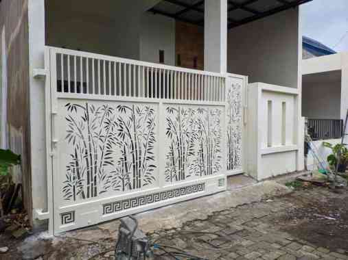 Pagar rumah besi plat laser cutting