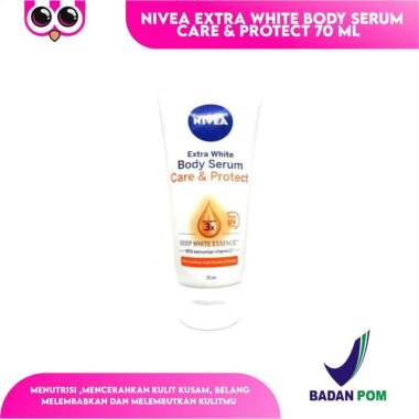 [ 70 ML ] NIVEA EXTRA WHITE BODY SERUM CARE & PROTECT 70 ML / HAND BODY / SERUM LOTION