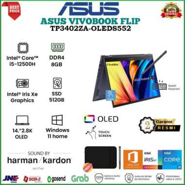 ASUS VivoBook S14 Flip TP3402ZA OLEDS552 I5-12500H 8GB 512GB SSD OLED