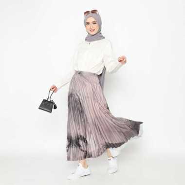 Rok Plisket Premium Quality Motif RANIA Raven Rania