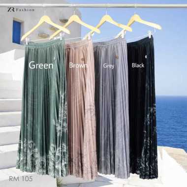 Rok Plisket Premium Quality Motif RANIA Royale Grey RANIA