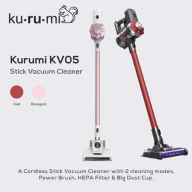 Kurumi KV05 Cordless Stick Vacuum Cleaners Red