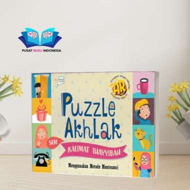 BUKU AKTIVITAS BELAJAR MAINAN ANAK PUZZLE AKHLAK KALIMAT THAYYIBAH ANAK TK PAUD