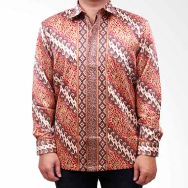 Batik Heritage Exclusive Linen Lereng Kemeja Pria - Kuning
