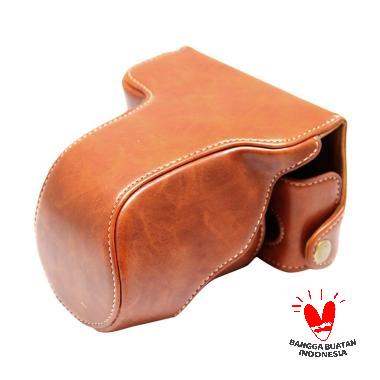 Fujifilm X-A3/XA3 Leather Bag/Case/Tas Kamera - Coklat Muda Raigeki