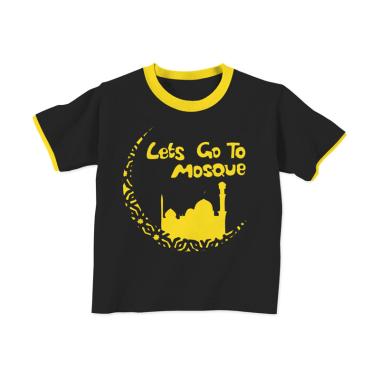 Aitana AiK-16-005 Mosque Kids Kaos Muslim Anak Laki Laki - Hitam