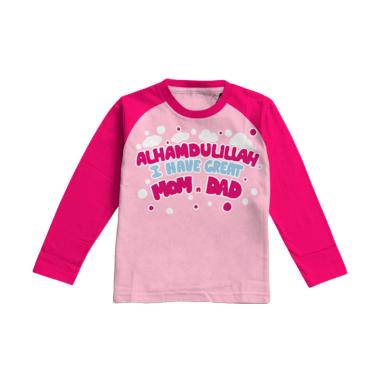Aitana AiK-16-014 Momdad Kids Kaos Muslim Anak Perempuan - Pink