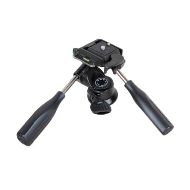 Kingjoy KH-6720 3-Way Pan Tlit Double Handled Head Tripod