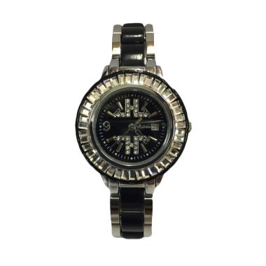 Tetonis T963 Jam Tangan Fashion Wanita - Silver Black
