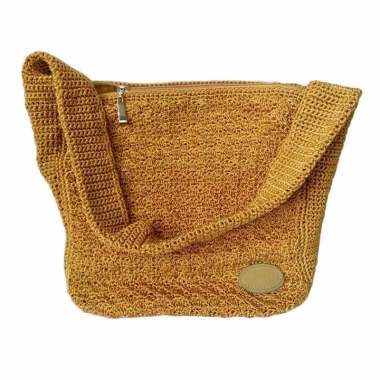 Fafa Collection Bahan Rajut Shoulder Bag - Caramel