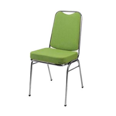 Seahorse Revo Stainless Stacking Chair - Jala Hijau