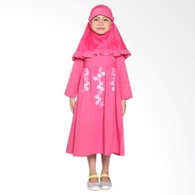 Pretty Girl 2Fantase Dress Muslim Anak - Pink