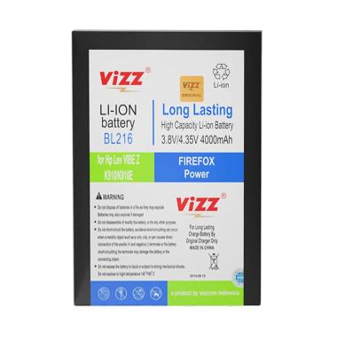 Vizz Baterai Double Power for Lenovo BL216/VIBE Z/K910/K910E [4000 mAh]
