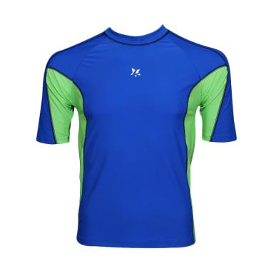 Lasona BM-A3156-L4 Baju Atasan Renang Pria - Biru Yellow Green