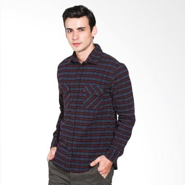 Travis Jeans TRV07M00079 Shirt Flanel V - Black Blue