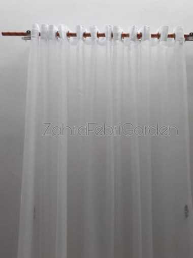 Vitrase Import Murah Min Sifon Polos Putih Pakai Semokring L 2m