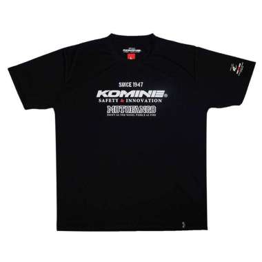 Komine JK-400 KOMINE TSHIRTS BLK-KOMINE L Black KOMINE