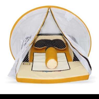 Kasur Bayi Lipat Print Kelambu SNOBBY TPK1491 - Cokelat 100 % ORIGINAL Multicolor