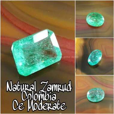 Batu Zamrud Natural Berly Grade A Ce Moderate Original Tanpa Sertifikat Kotak