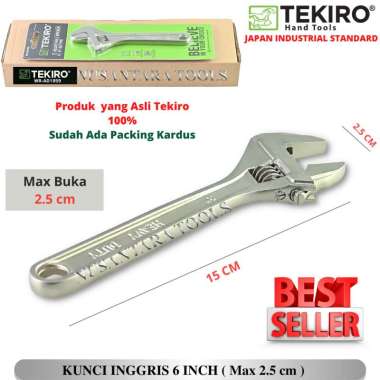 Tekiro Kunci Inggris 6 Inch - Adjustable Wrench 6inch Tekiro 6"