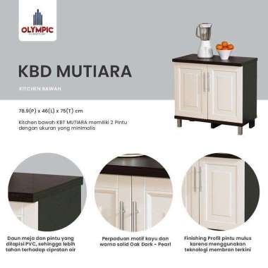 KITCHEN SET / RAK DAPUR BUFFET OLYMPIC KBD MUTIARA 2 PINTU BOGOR
