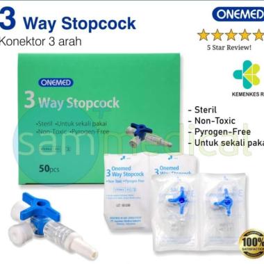 OneMed 3 Way Stopcock / Three Way Stop Cock
